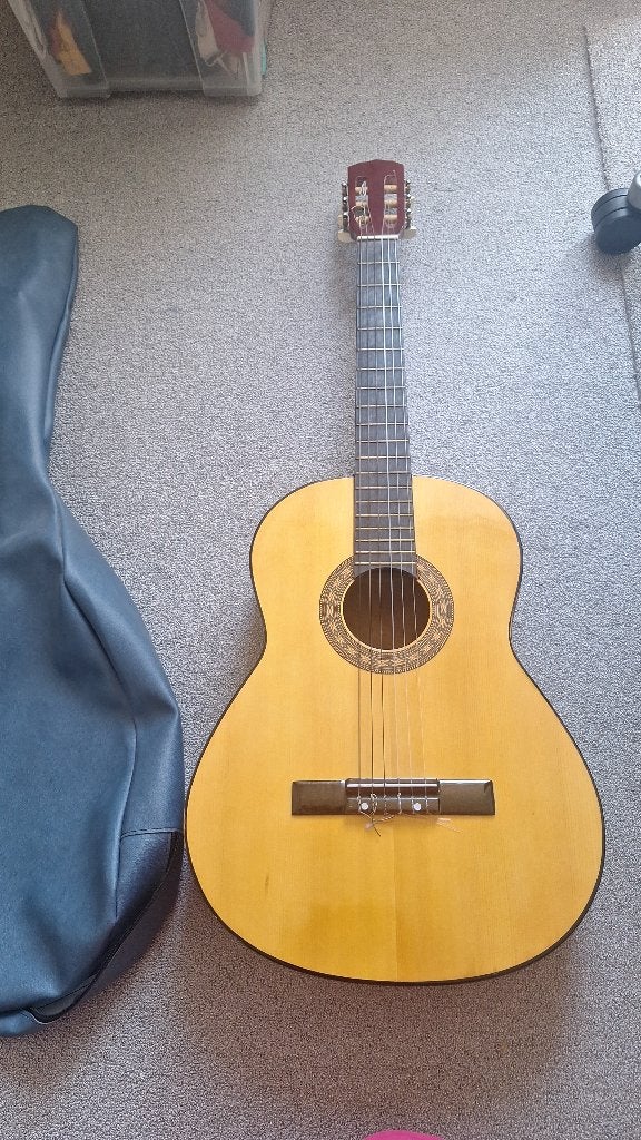 Spaanse gitaar met hoes, Ophalen, Nieuw, Klassieke of Spaanse gitaar