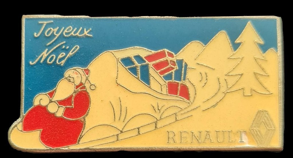 Renault- Joyeux Noël pin, Verzenden, Nieuw, Transport, Speldje of Pin