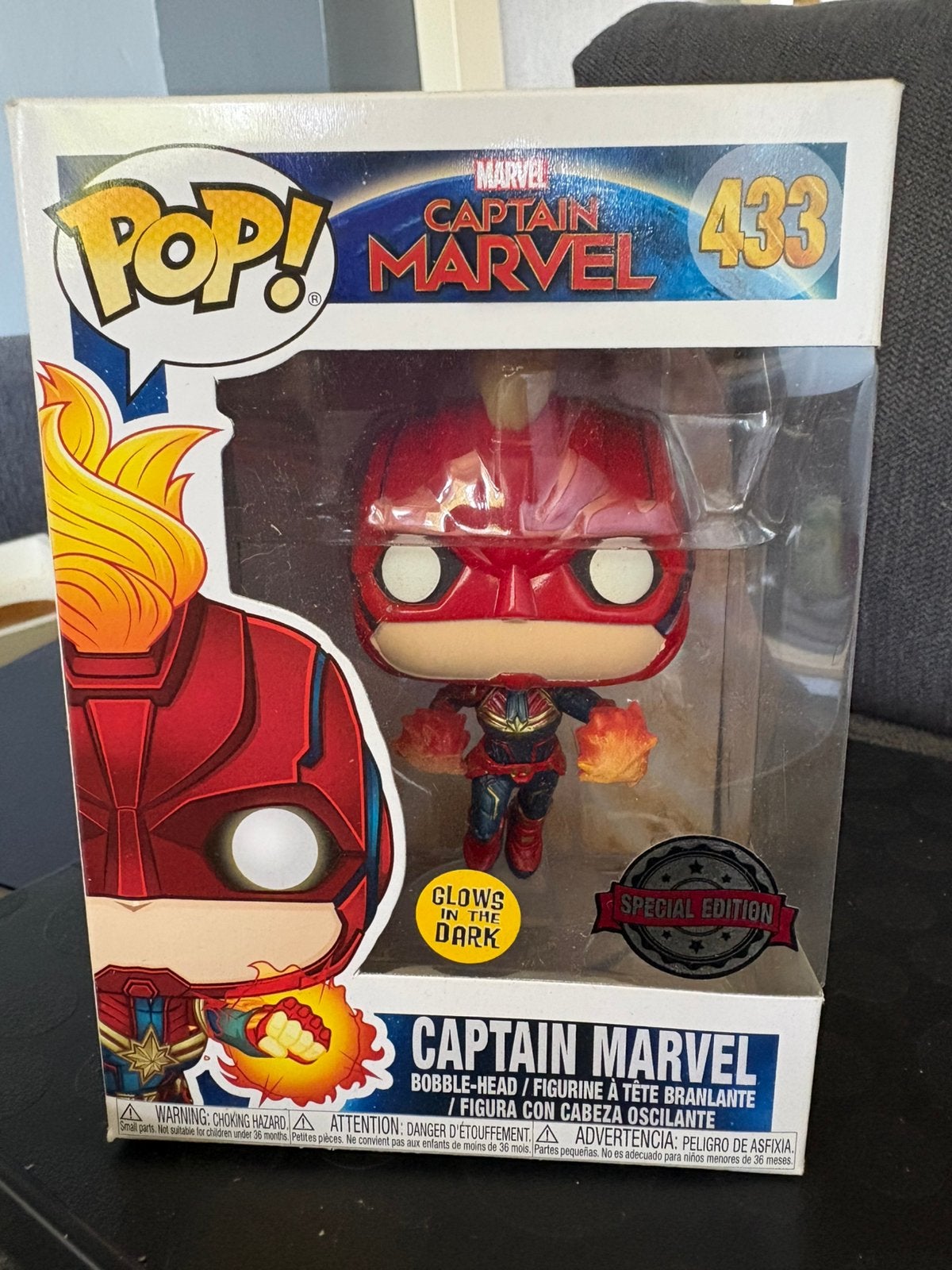 Funko Pop 433 Captain Marvel, Ophalen of Verzenden, Zo goed als nieuw