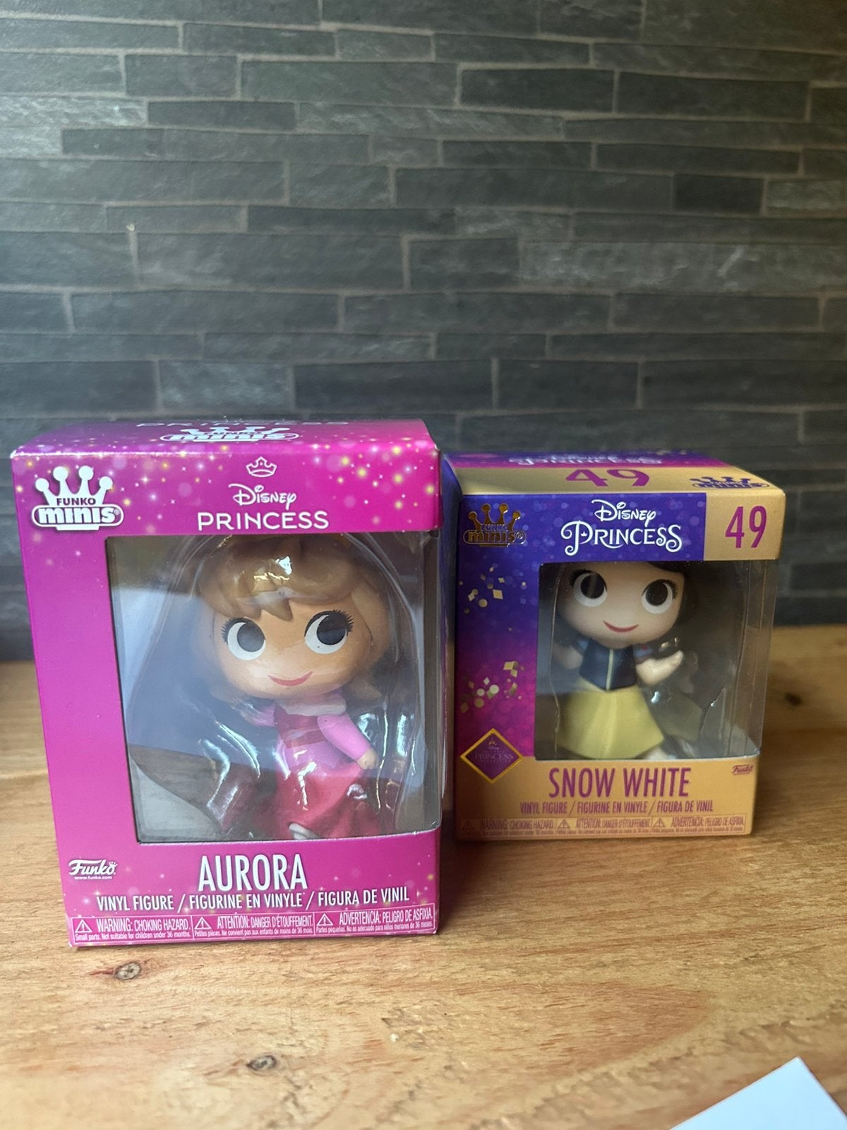 Funko Mystery Minis Disney Princess Aurora & Snow White Set, Verzenden, Sneeuwwitje of Doornroosje, Zo goed als nieuw, Beeldje of Figuurtje