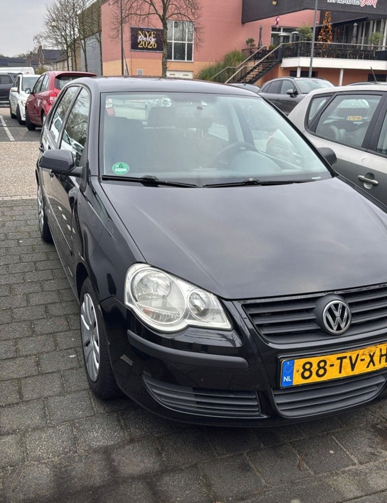 VW Polo 9N3 Optive 2007 | APK 02/2027 | Scherpe prijs!, Auto's, Volkswagen, Voorwielaandrijving, 4 cilinders, Zwart, Handgeschakeld