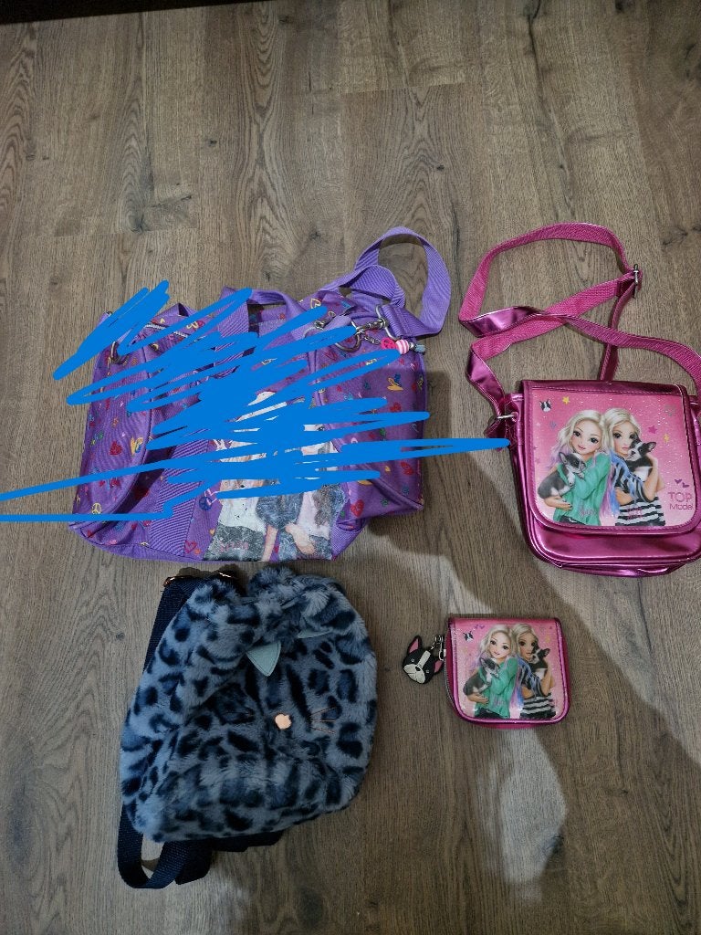 TopModel tassen, portemonnee en wekker set, Ophalen, Zo goed als nieuw, Overige onderwerpen, Geschikt voor kinderen
