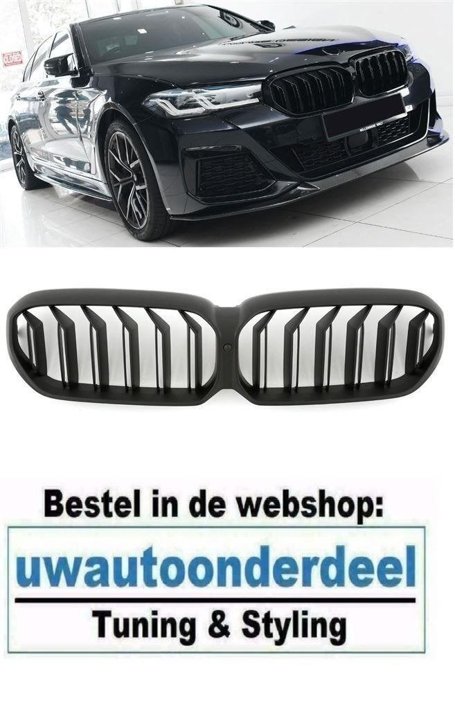 Grill Dubbele Spijl Mat Zwart Geschikt Voor Bmw 5 Serie G30, Verzenden, Automotive Parts, A.parts@hotmail.nl, Trasmolenlaan 12 3447 GZ Woerden