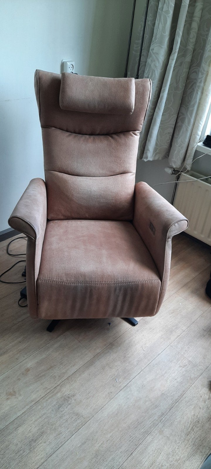 Comfortabele relaxfauteuil - Beige, Ophalen, Gebruikt, Modern, Comfort, 75 tot 100 cm