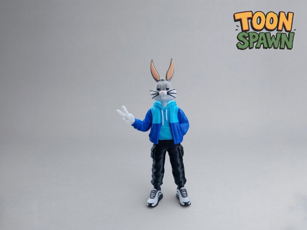 Urban Bugs Bunny – 30 cm – Street Style Figuur, Ophalen of Verzenden, Nieuw, Overige typen