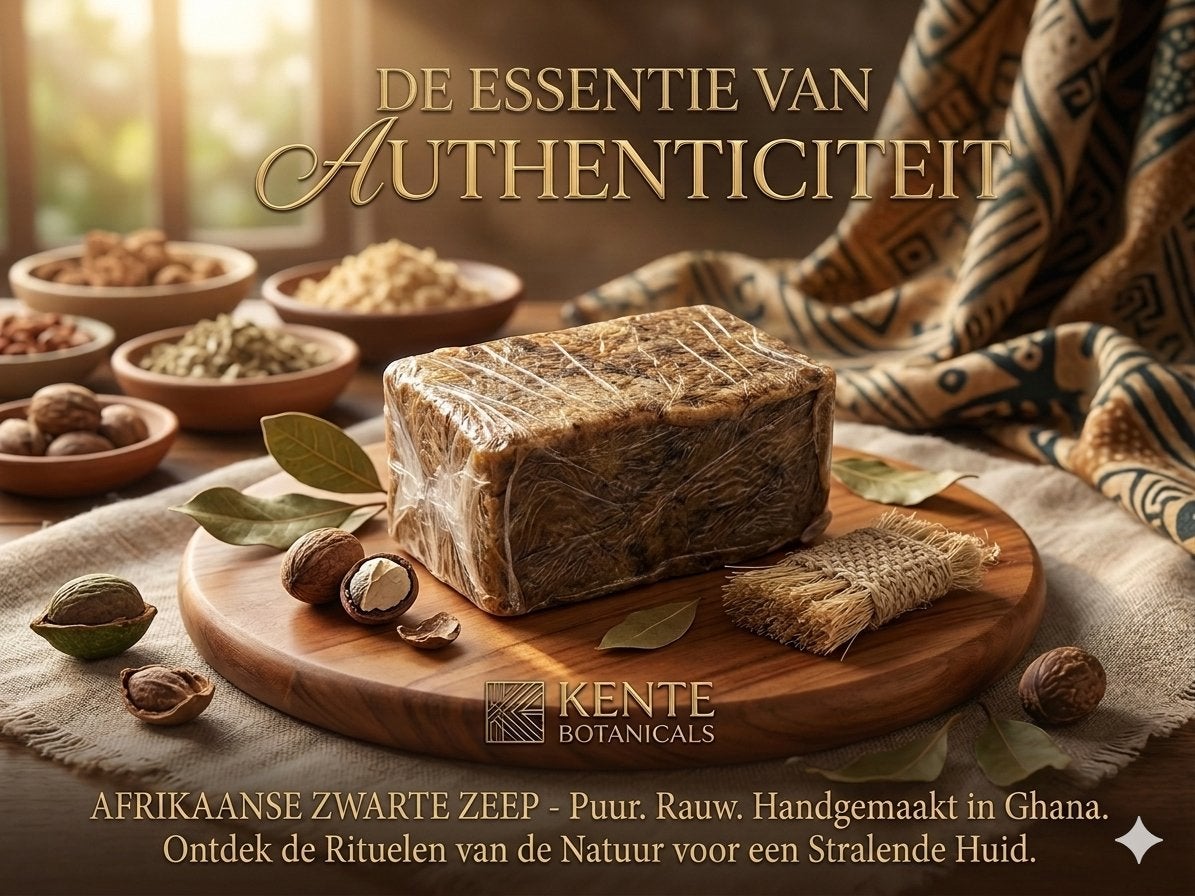 Authentieke Afrikaanse Zwarte Zeep - Puur, Rauw, Handgemaakt, Ophalen of Verzenden, Nieuw, Bad & Douche
