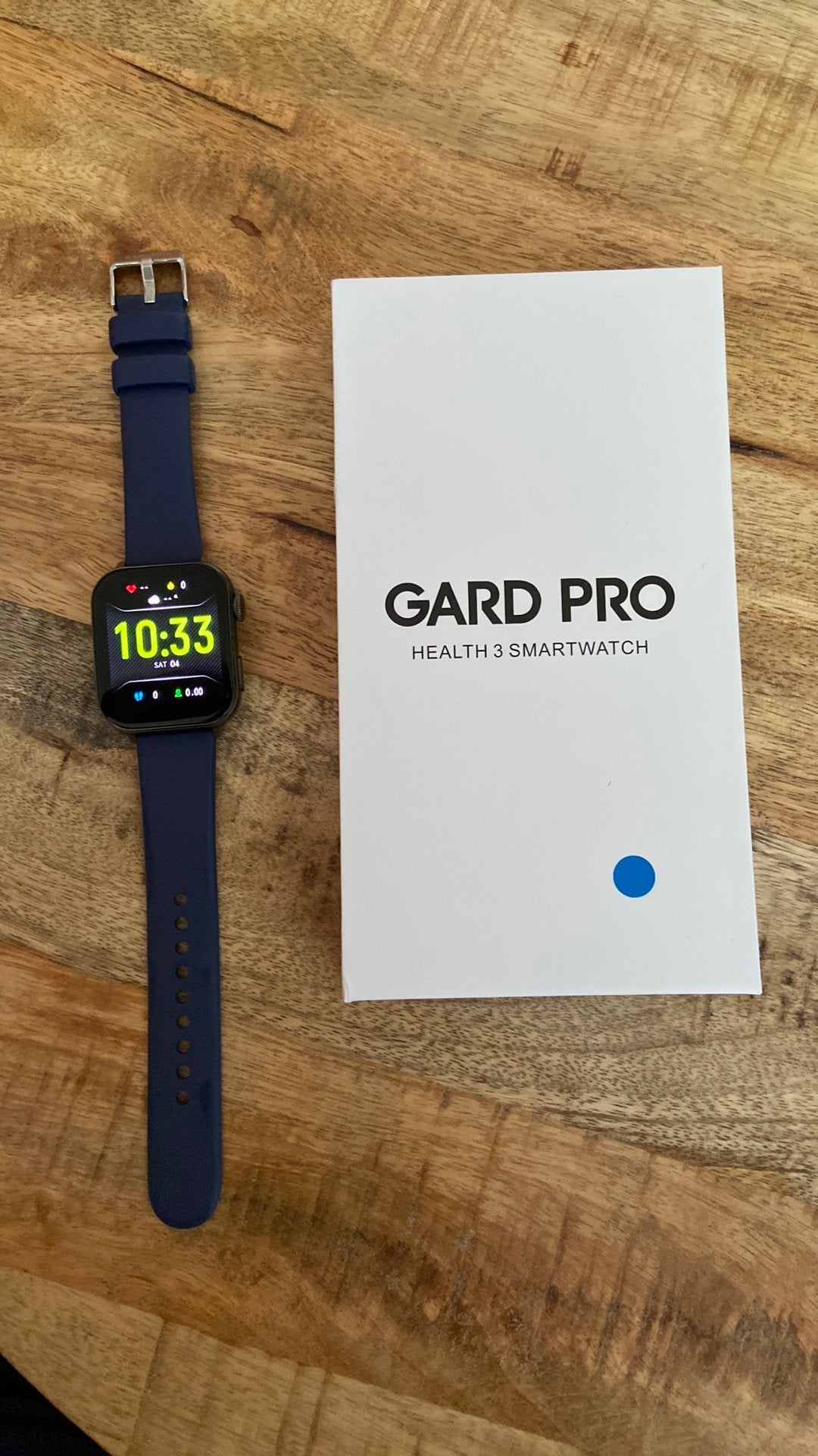 GARD PRO HEALTH SMARTWATCH 3 (NIEUW), Sieraden, Tassen en Uiterlijk, Smartwatches, Ophalen of Verzenden, Nieuw, Blauw, Android