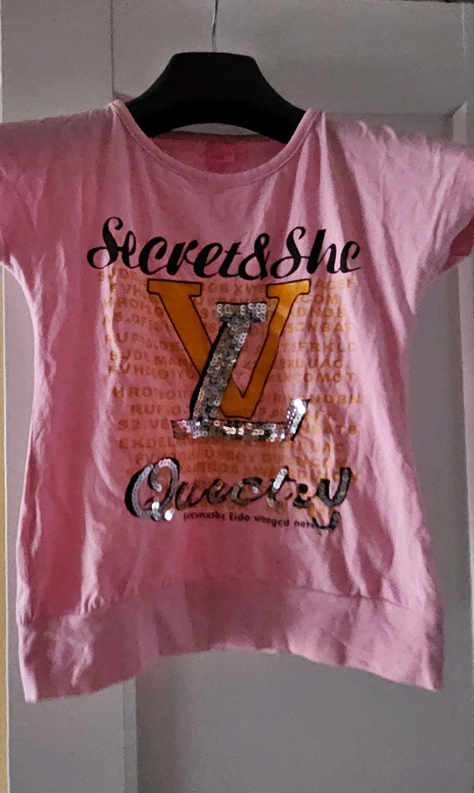 Roze t-shirt maat 110, Ophalen of Verzenden, Zo goed als nieuw, Meisje, Shirt of Longsleeve