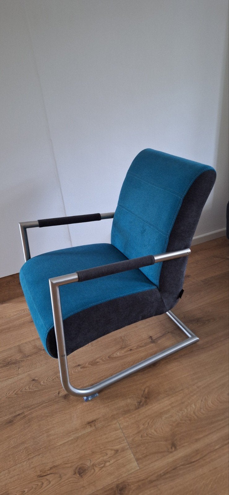 fauteuil H&H kleur petrol, Huis en Inrichting, Ophalen of Verzenden, 75 tot 100 cm, 50 tot 75 cm