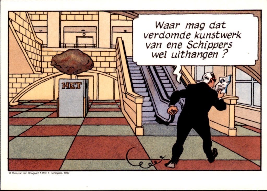 Wim T Schippers, waar mag dat verdomde kunstwerk...., Ophalen of Verzenden, 1980 tot heden, Ongelopen, Cultuur en Media