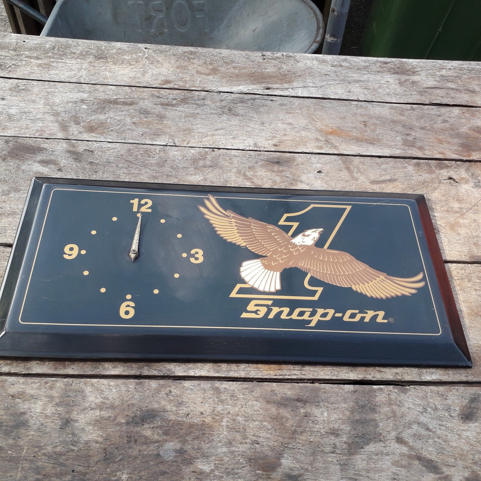 Oud Snap-on gereedschap reclamebord - Opknapper, Ophalen, Gebruikt, Reclamebord