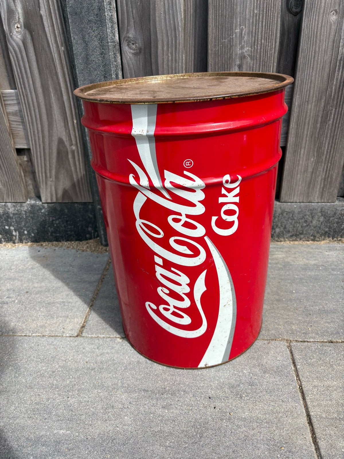 Vintage Coca-Cola blik (1989) - Decoratieve ton, Ophalen, Gebruikt, Gebruiksvoorwerp