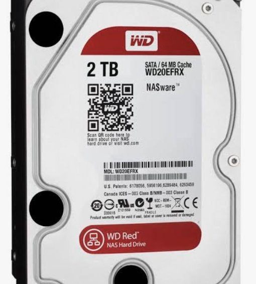 2TB WD Red, Computers en Software, Harde schijven, Ophalen, Desktop