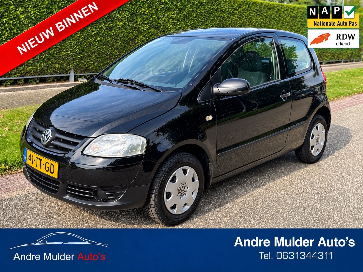 Foto 2 van Nette Volkswagen Fox 1.4 2007 Zwart Airco Nieuwe Apk