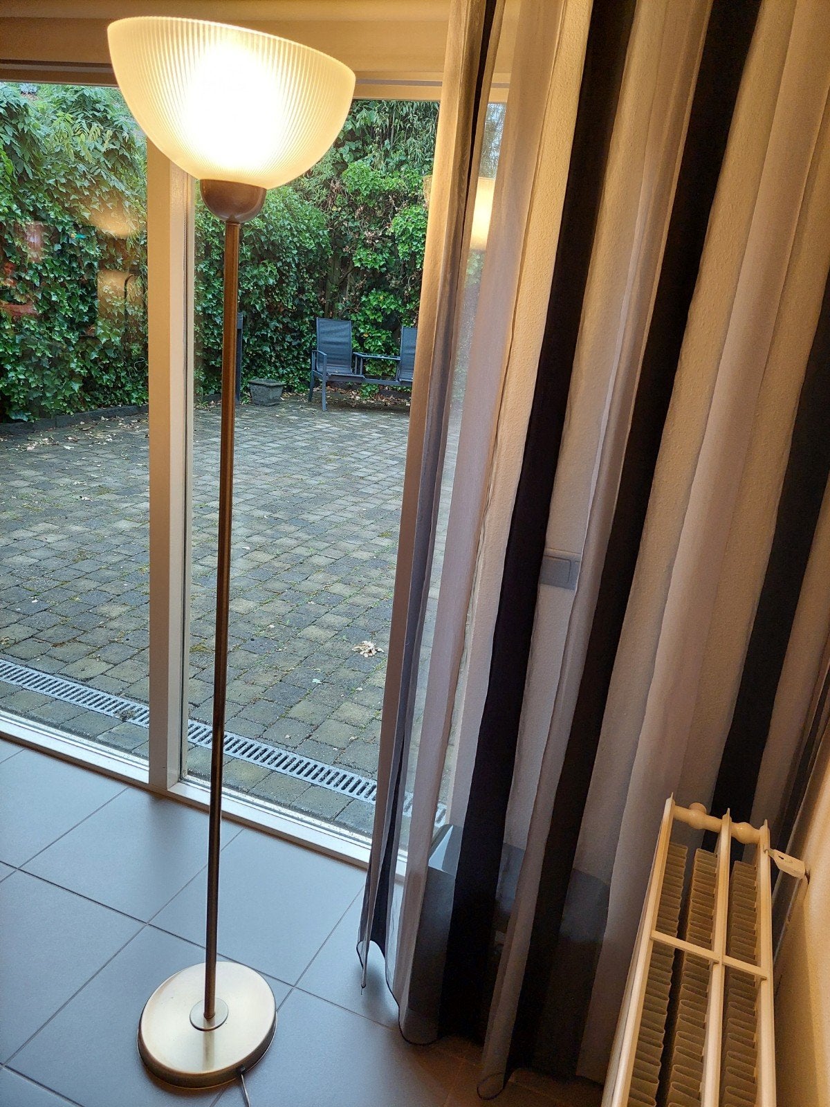 Mooie Staande Lamp, Ophalen, Gebruikt, Glas, 150 tot 200 cm