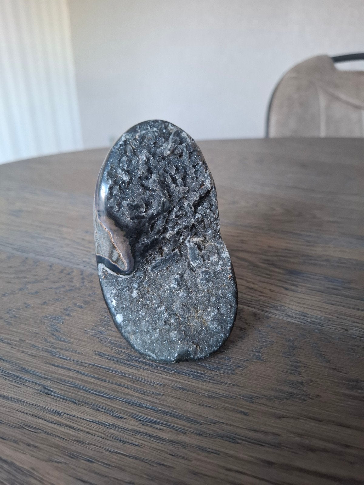 zwarte amethist, Verzamelen, Mineralen en Fossielen, Ophalen of Verzenden