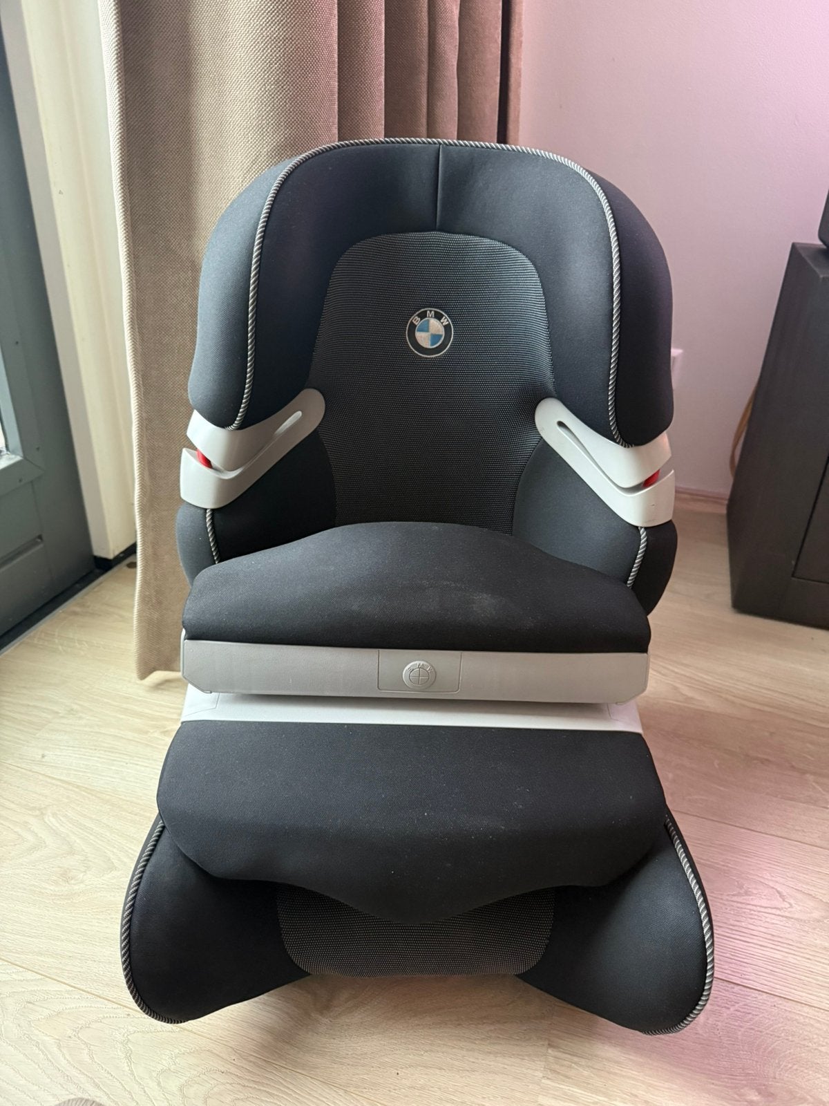 BMW Junior Seat met Isofix Kinderautostoel 15-36 kg Zwart, Romer, Gebruikt, 15 t/m 36 kg, Verstelbare rugleuning