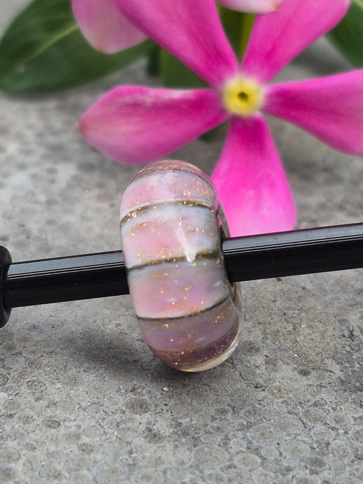 Glitter bedel van Trollbeads, Sieraden, Tassen en Uiterlijk, Bedels, Ophalen of Verzenden, Gebruikt, Zilver, Trollbeads