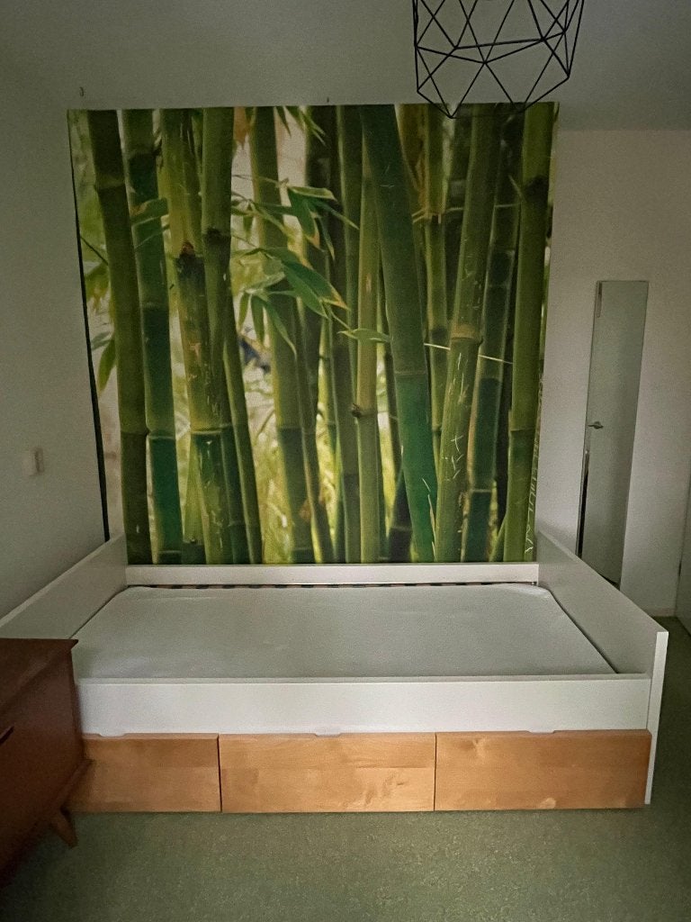 1 persoons Ikea bed GRATIS op te halen, Ophalen, Eenpersoons, Hout, 100 cm