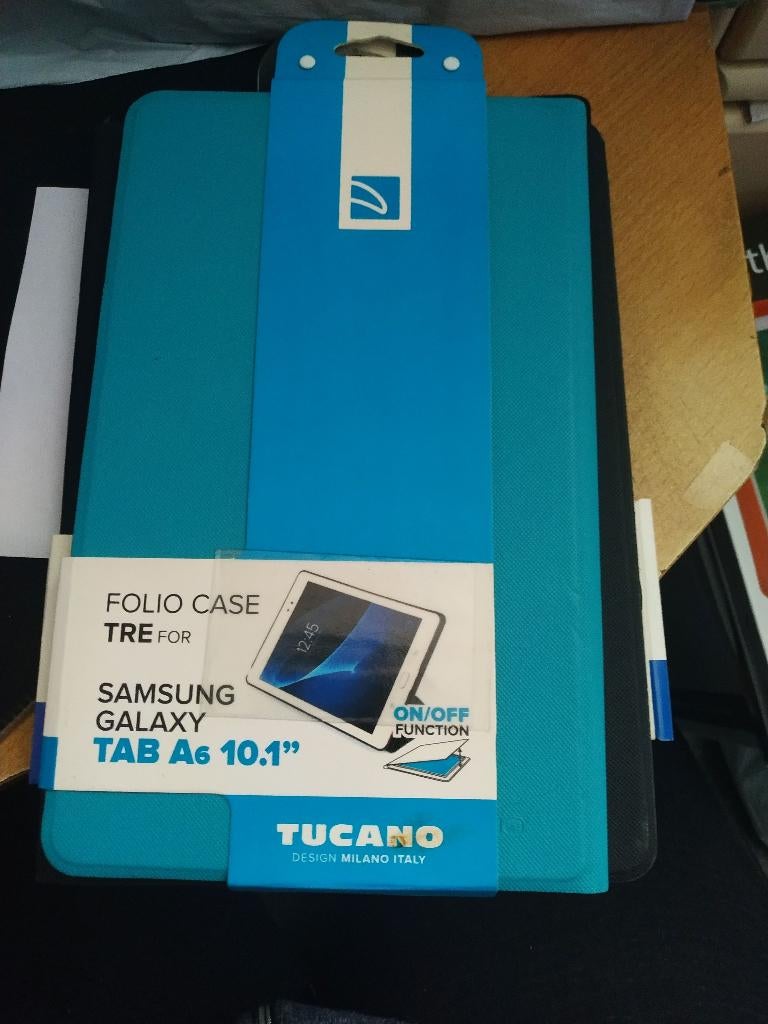 Tucano Folio Case Clip voor Samsung Galaxy Tab A6, 10 inch, Nieuw, Bescherming voor- en achterkant, Ophalen of Verzenden