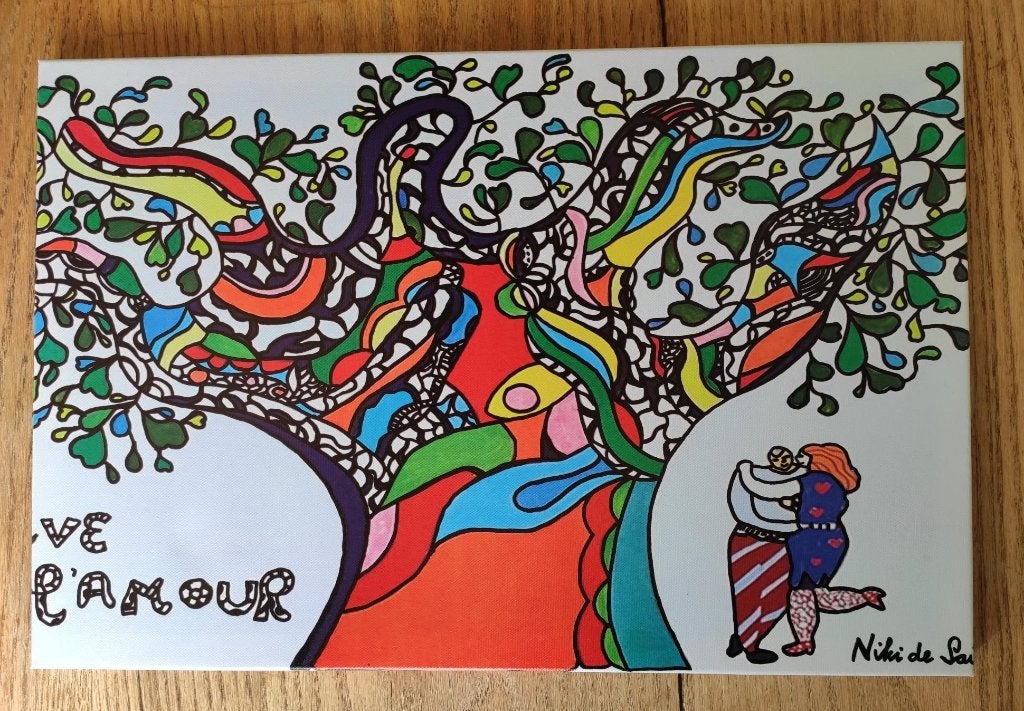 Niki de Saint Phalle - Vive l'Amour - Canvas Schilderij, Antiek en Kunst, Verzenden