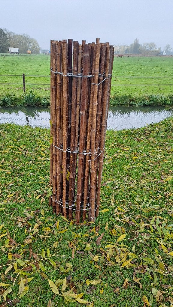 Bamboerol, bamboe hek afzetting 1 m x 4m., Ophalen, Mertstraat 5, Verkoop@teeuwentuinmachines.nl, Teeuwen Tuin, Bos en Parktechniek B.V.