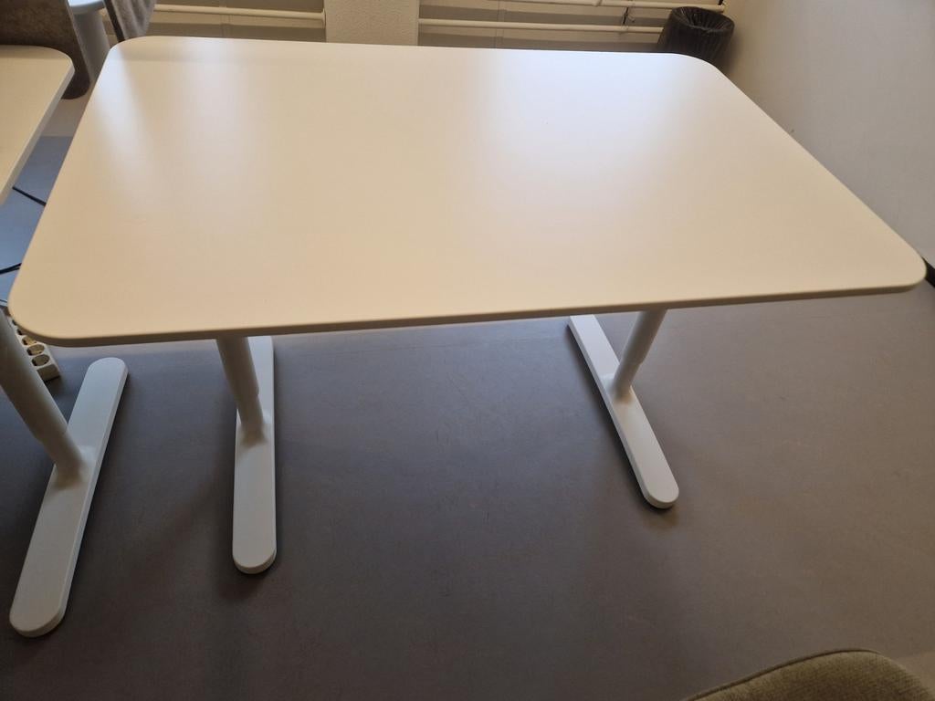 wit bureau 117 x 80, Ophalen, Overige typen, Gebruikt, Spaanplaat of MDF