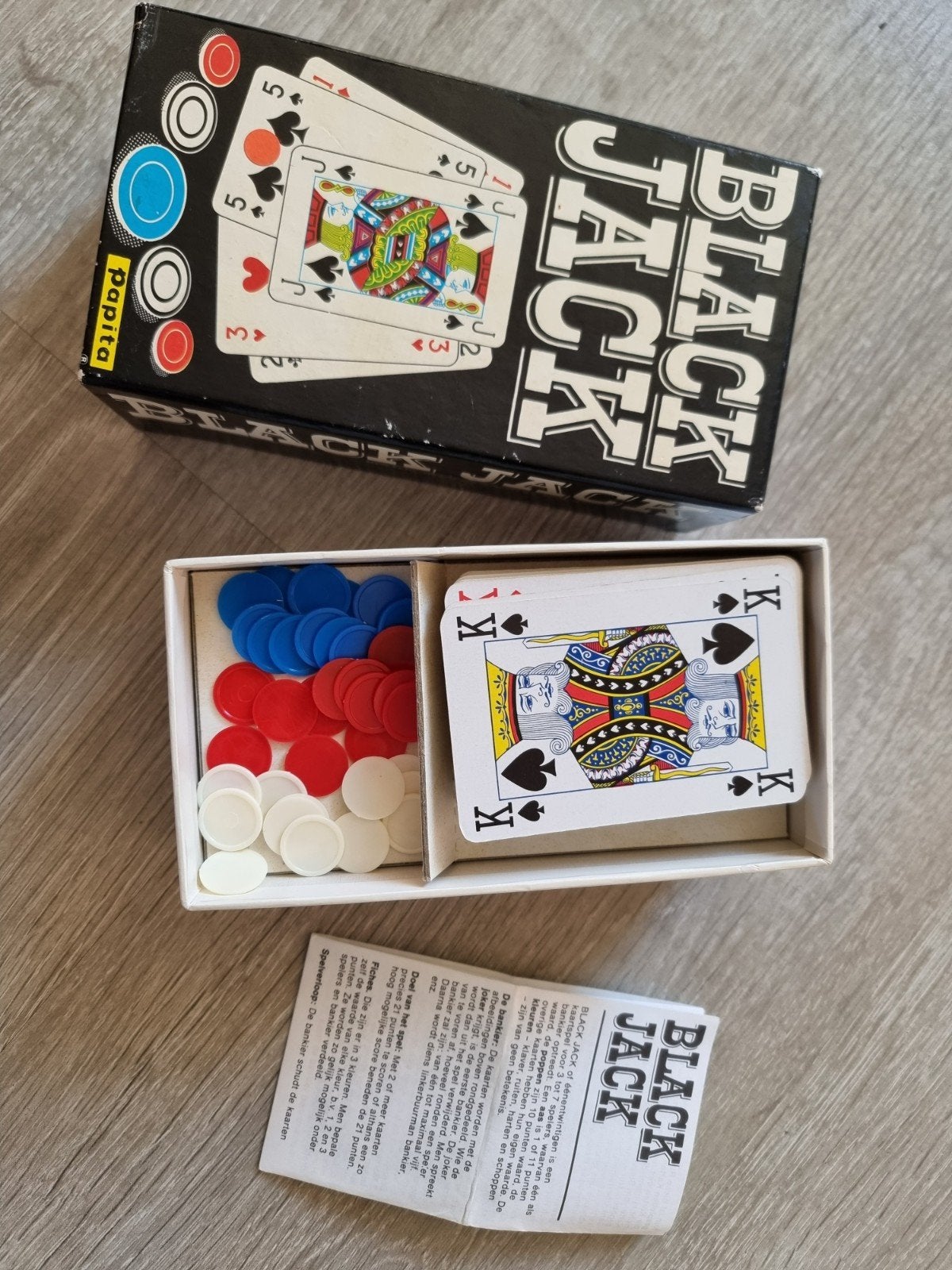 Vintage Blackjack (1979) (MM4), Ophalen of Verzenden, Zo goed als nieuw, Kwartet(ten)