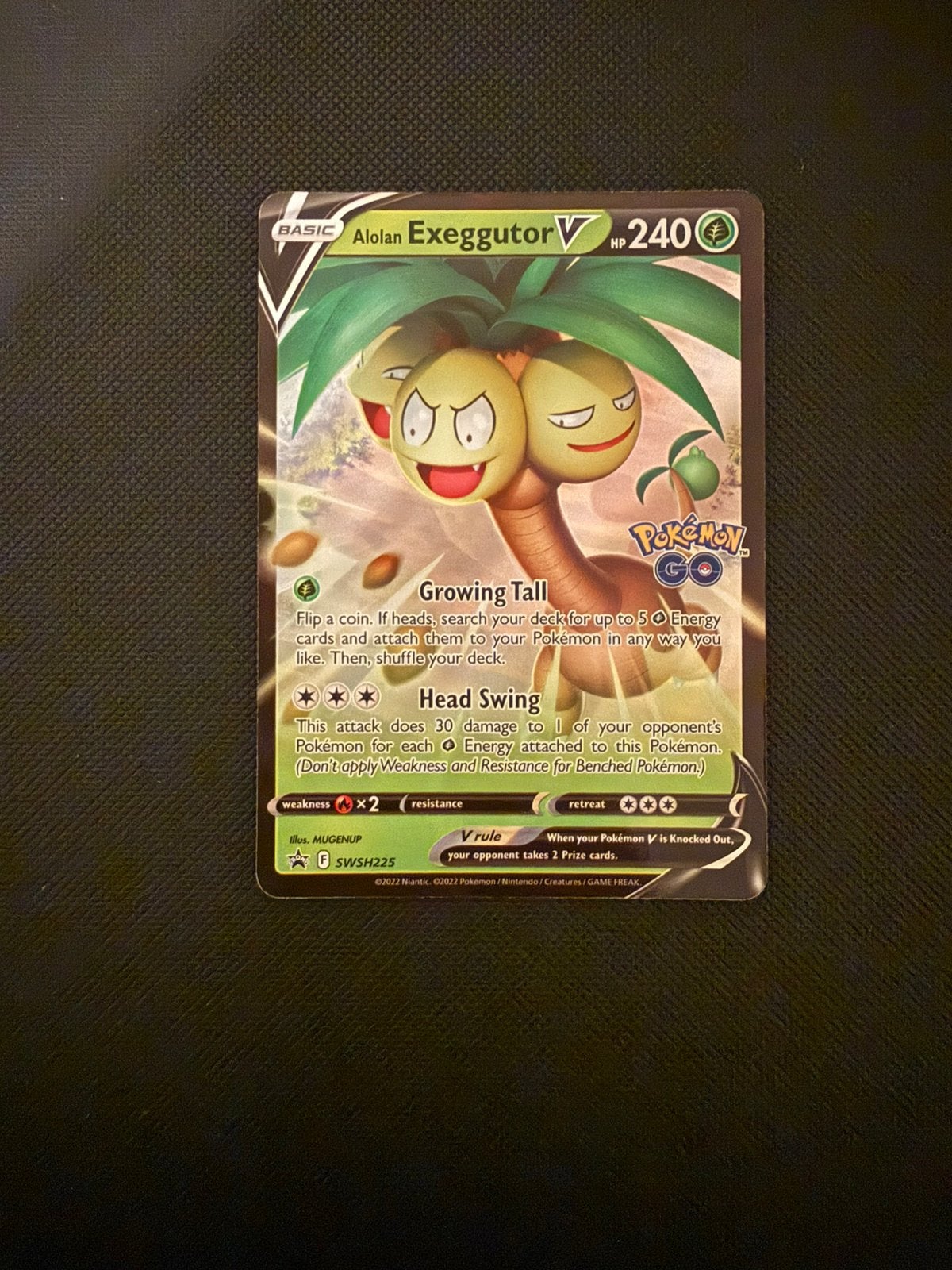 Pokémon Alolan Exeggutor V SWSH225, Ophalen of Verzenden, Nieuw, Losse kaart