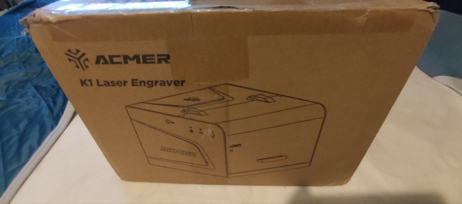 ACMER K1 Lasergraveerder met Rotary Module en accessoires, Ophalen, Zo goed als nieuw