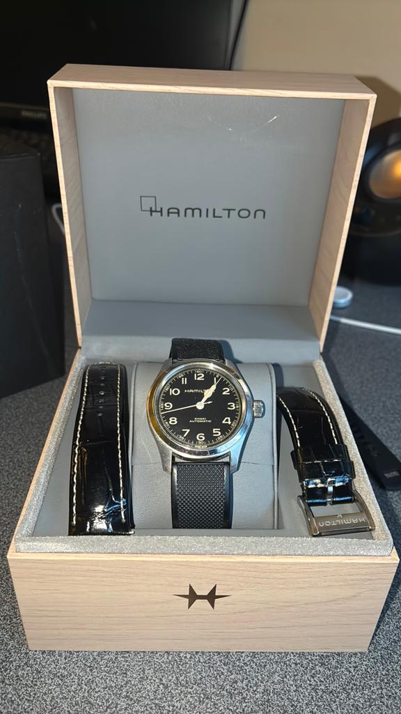 Hamilton Khaki Field ‘Murph’ - 38mm, Sieraden, Tassen en Uiterlijk, Horloges | Heren, Ophalen of Verzenden, Zo goed als nieuw