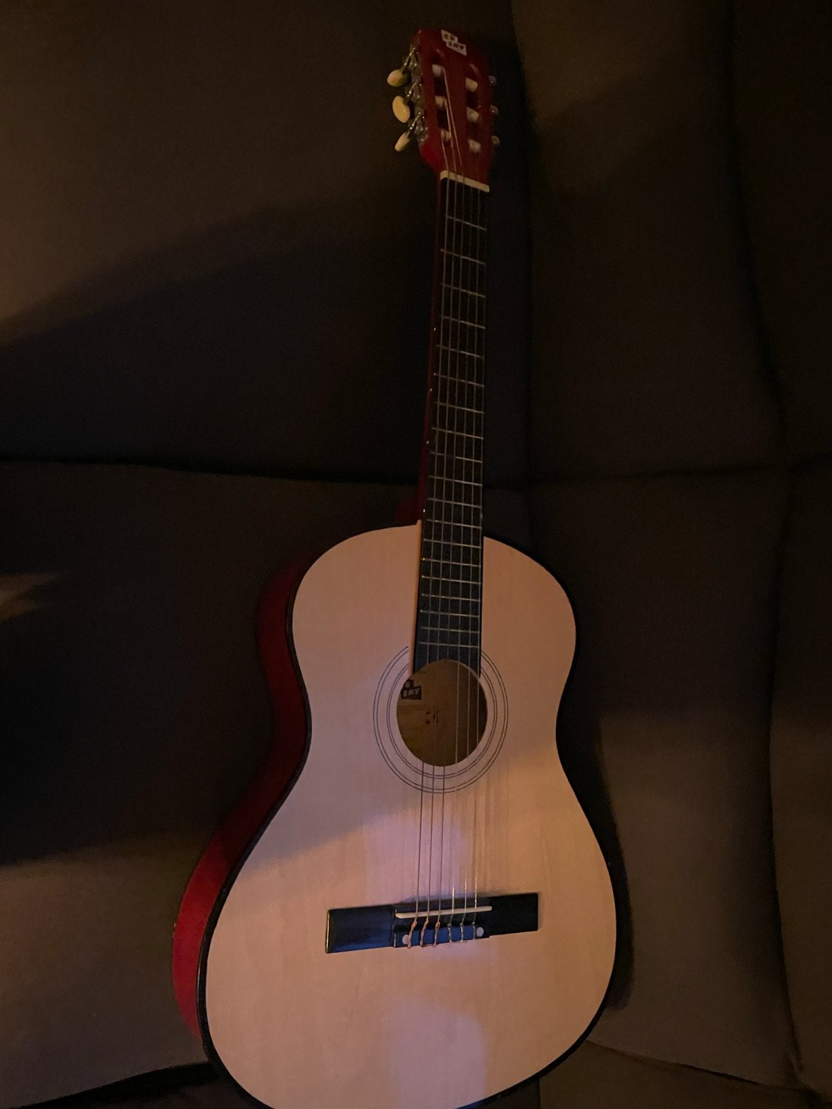 Klassieke gitaar - Rood/Naturel, Ophalen, Gebruikt, Klassieke of Spaanse gitaar