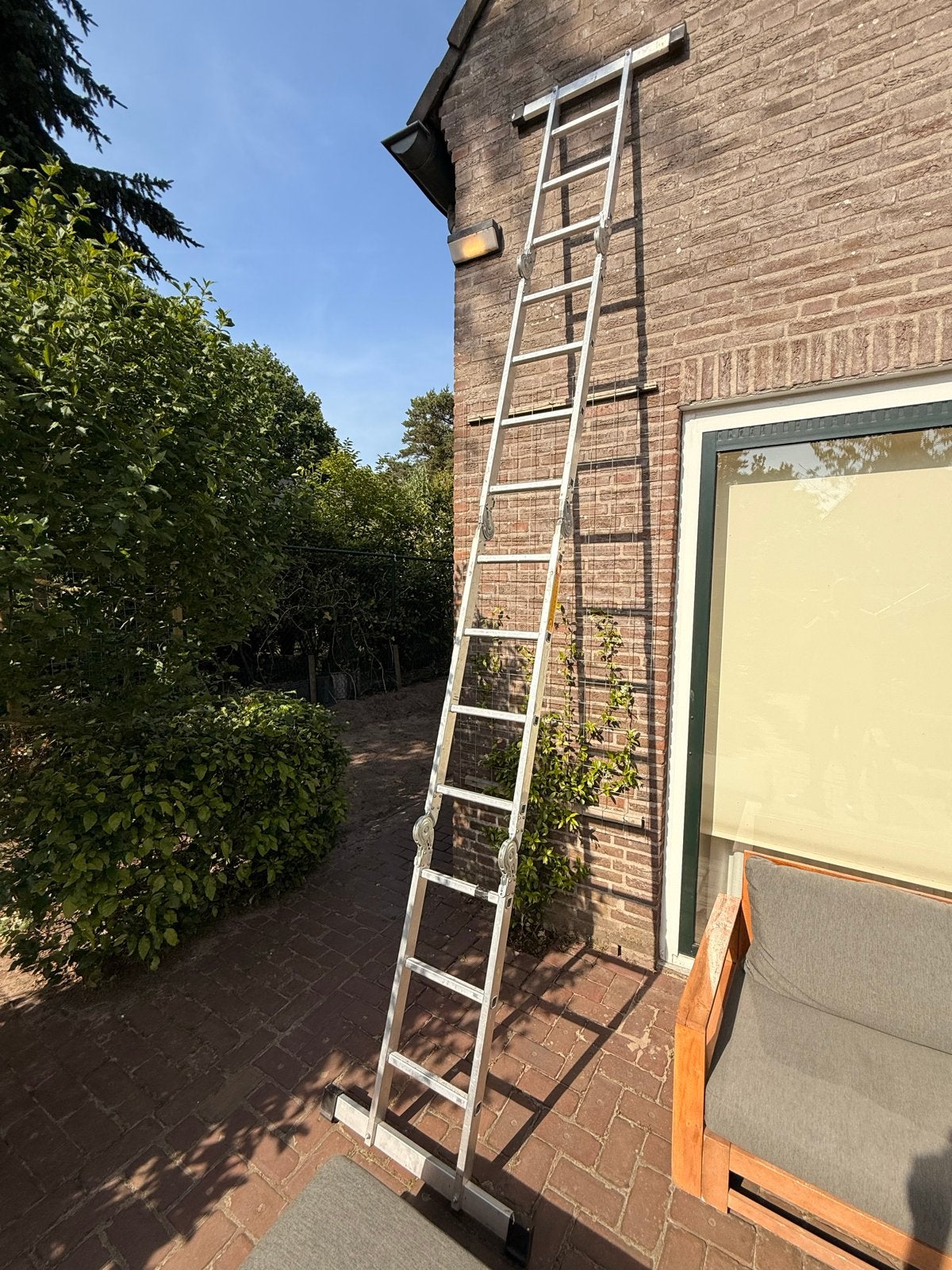GÜNZBURGER Steigtechnik vouwladder, Ophalen, Gebruikt, Ladder, Opvouwbaar of Inschuifbaar