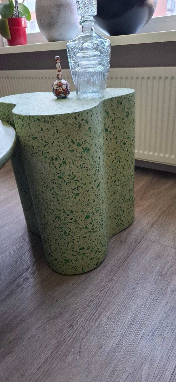 Bijzettafel en kleine tafel van bierflesjes, Ophalen, 50 tot 100 cm, Rond, 50 tot 100 cm