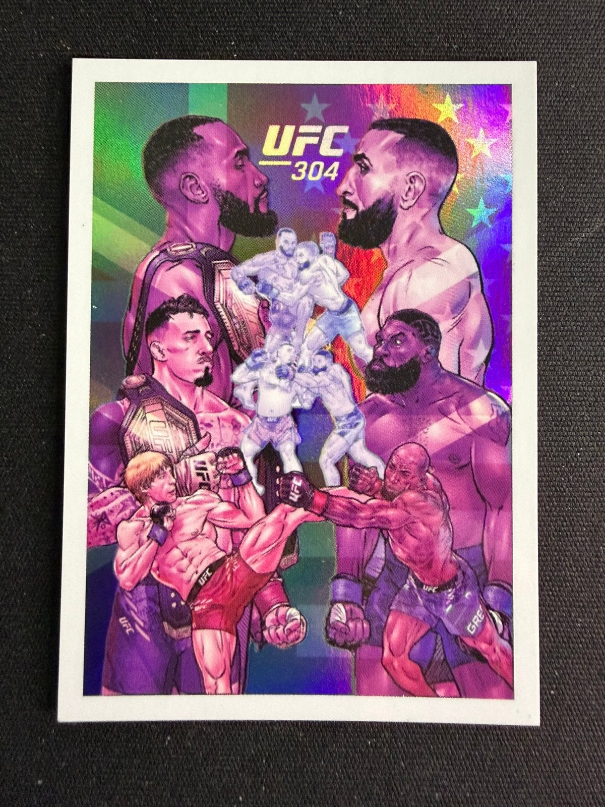 UFC 304 Poster Card Topps NOW, Eén comic, Ophalen of Verzenden, Zo goed als nieuw, Amerika