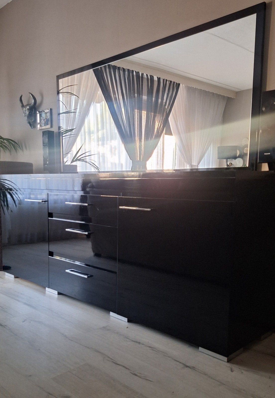Complete set- tv meubel-dressoir-salontafel zwart HG, Huis en Inrichting, Complete inboedels, Ophalen