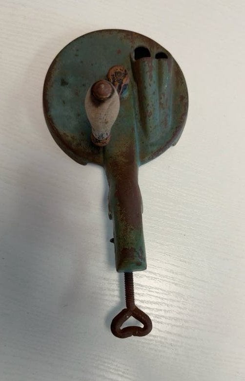 Vintage snijbonenmolen / bonensnijder - oud keukengerei, Ophalen of Verzenden