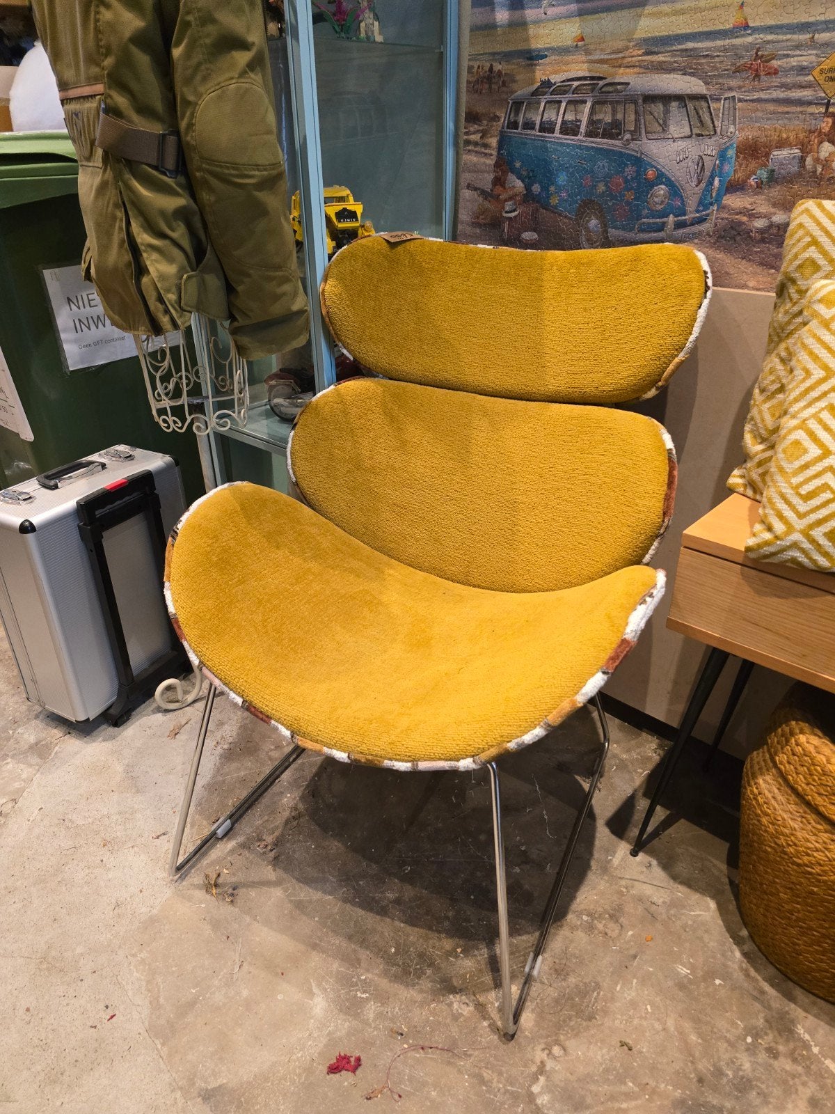 unieke fauteuil, net gestoffeerd, Ophalen, 75 tot 100 cm, Zo goed als nieuw, Stof
