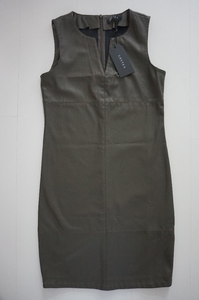 Nieuw Costes jurk kaki groen recht model maat S 36 mouwloos, Nieuw, Ophalen of Verzenden, Costes, Maat 36 (S)