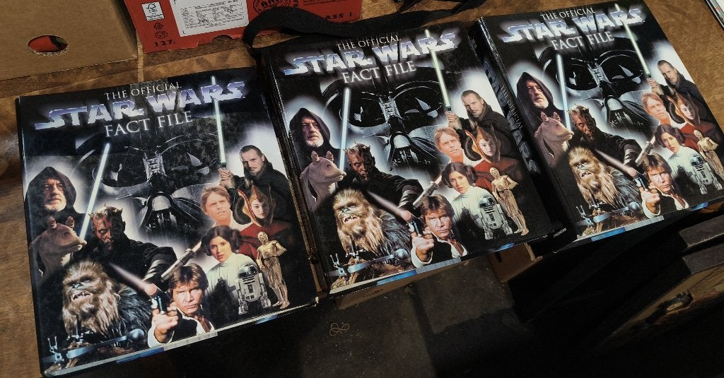 Star Wars Fact File – 3 volle DeAgostini mappen, Verzamelen, Star Wars, Gebruikt, Boek of Poster, Ophalen of Verzenden