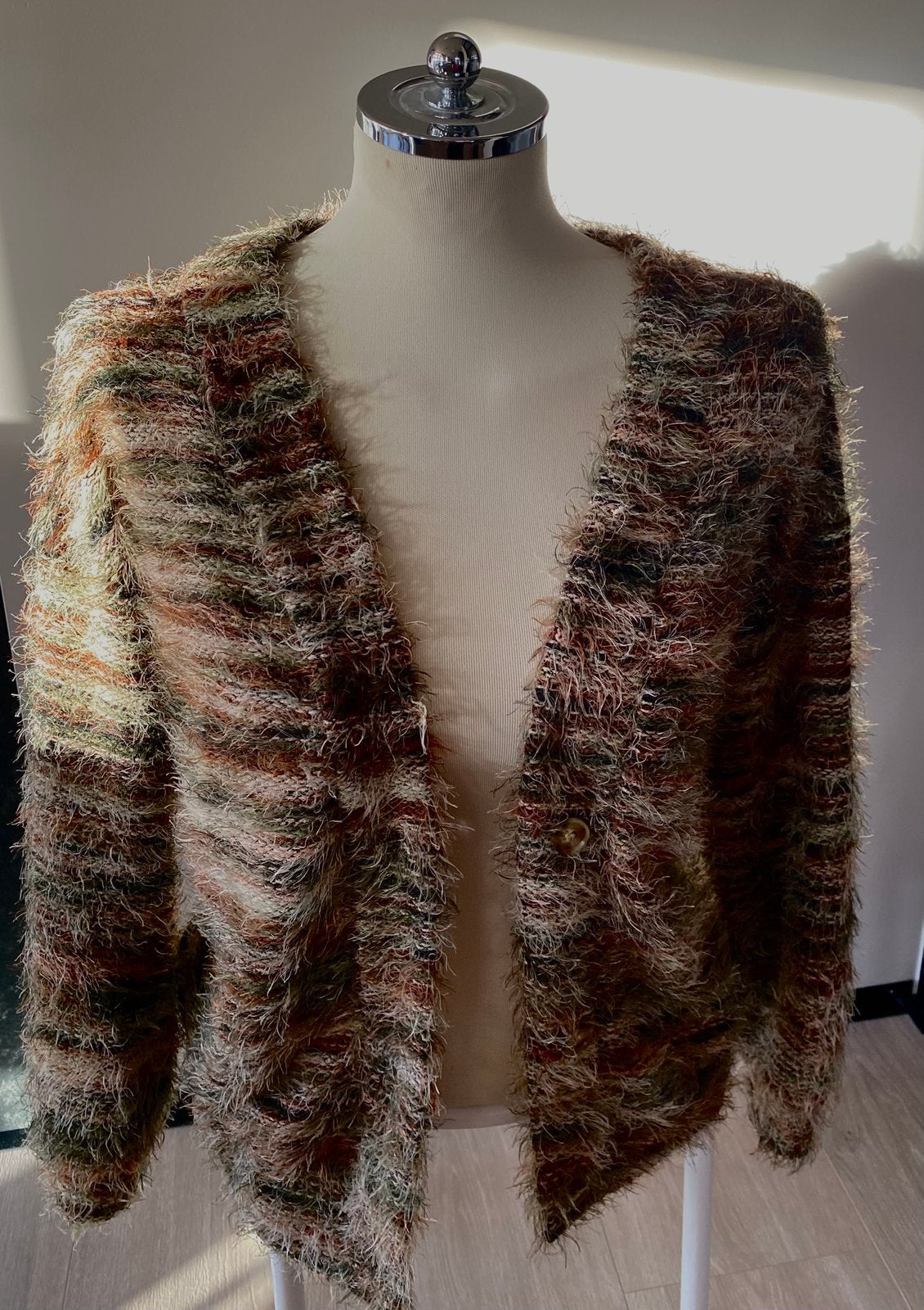 Leuk fluffy vest maat S, Verzenden, Zo goed als nieuw, Maat 36 (S), Meerkleurig