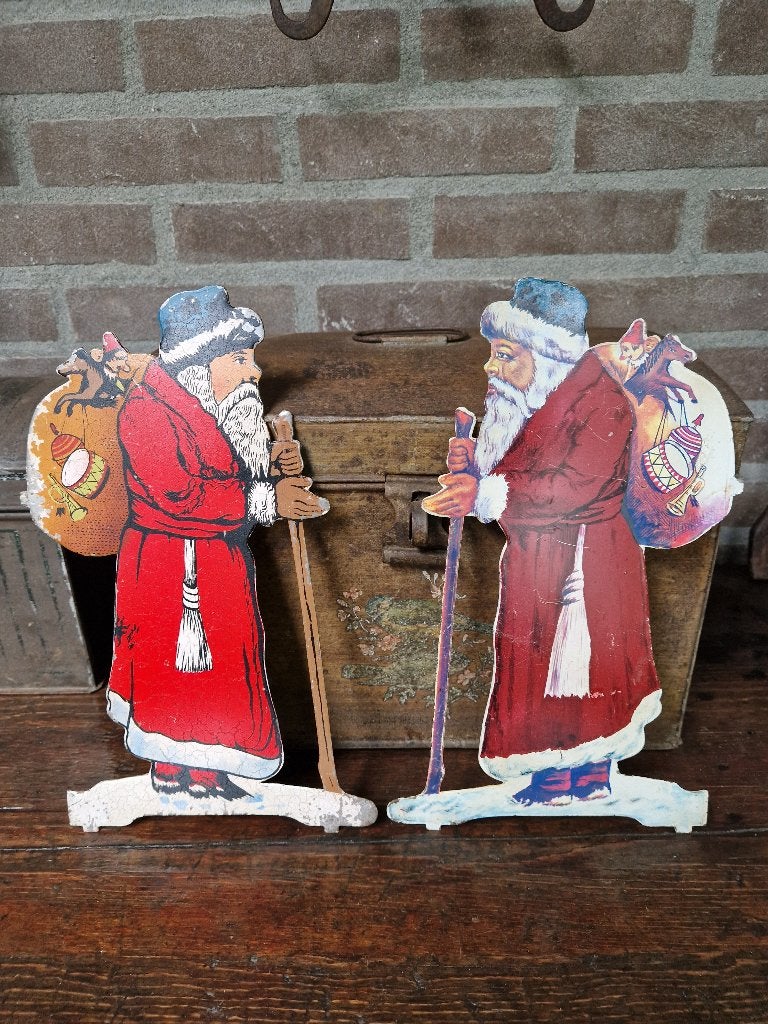oude kerst - 2 kerstmannen, Diversen, Ophalen of Verzenden