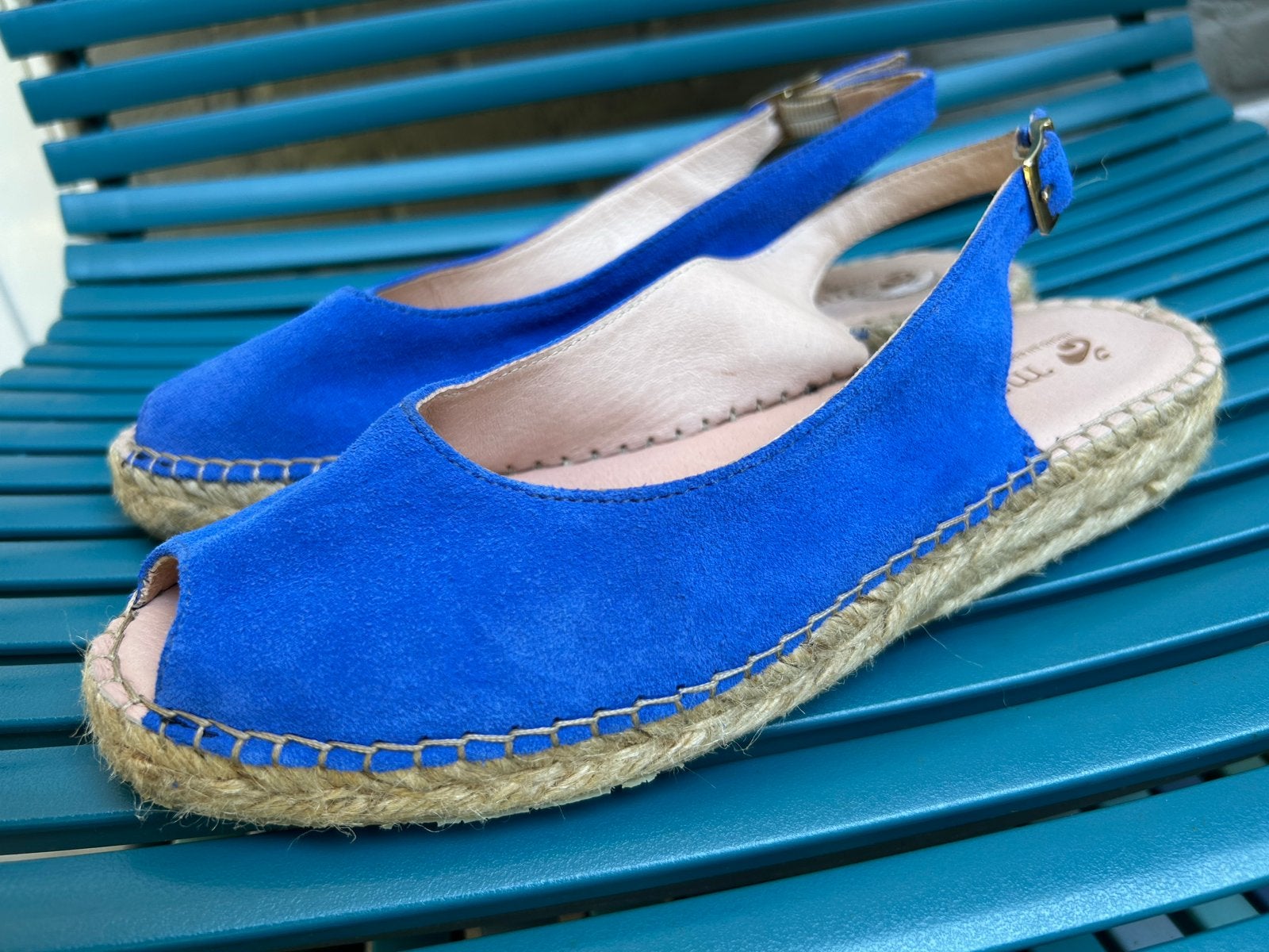 Blauwe Macarena Espadrilles Maat 36, Blauw, Ophalen of Verzenden, Zo goed als nieuw, Espadrilles of Moccasins