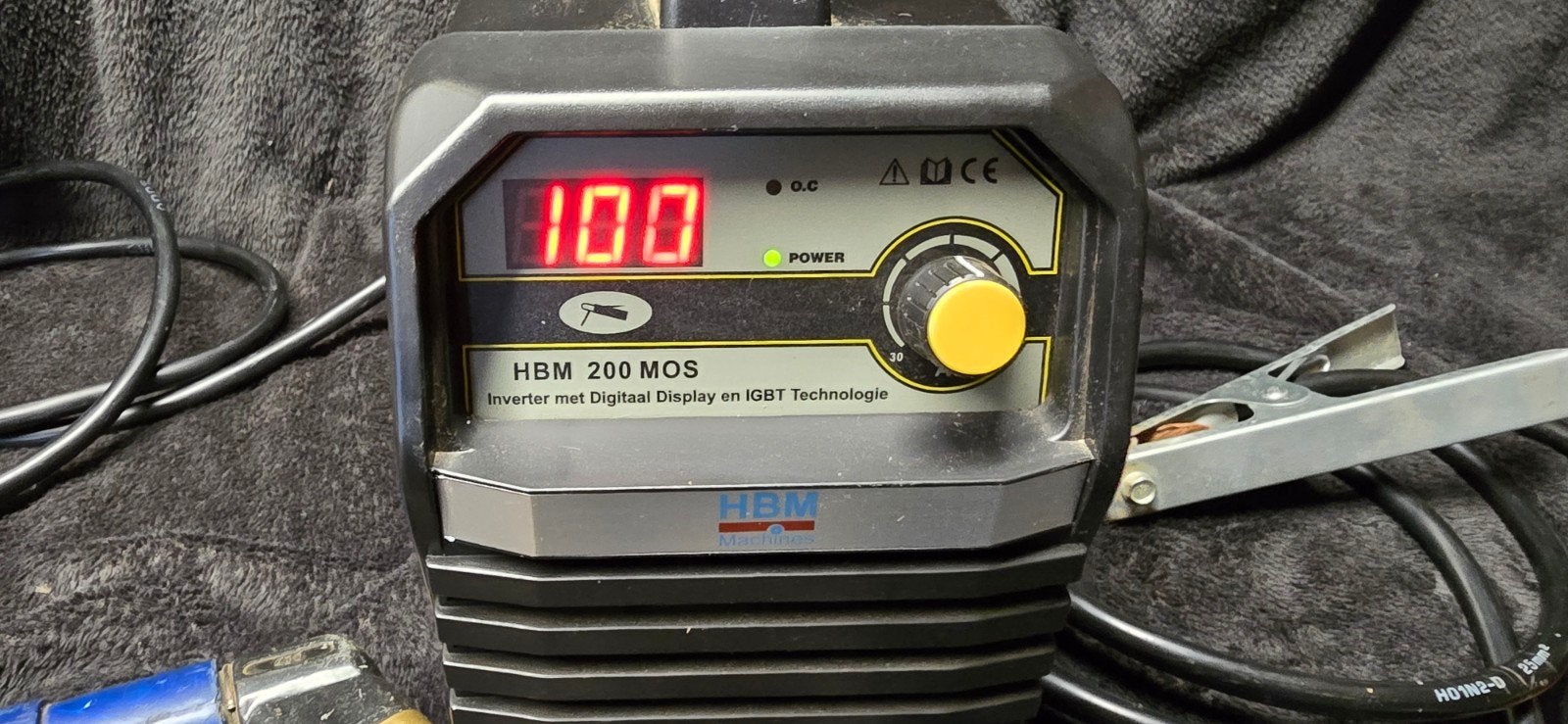 HBM 200 MOS Inverter Lasapparaat met Digitaal Display, Ophalen of Verzenden, Gebruikt, 150 tot 250 ampère, Inverter