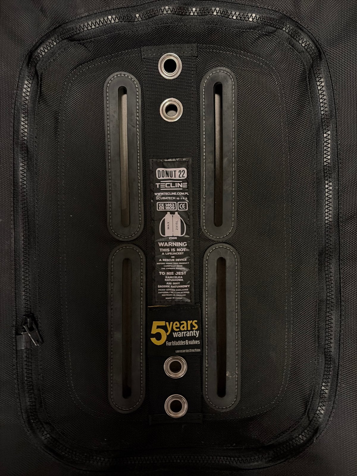 Tecline Donut 22 Special Edition Trimvest/Wing, Watersport en Boten, Duiken, Ophalen, Zo goed als nieuw, Trimvest of Wing