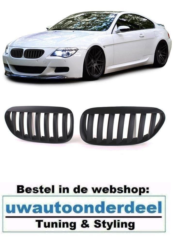Grill Mat Zwart Enkel Spijl Geschikt Voor Bmw 6 Serie E63 E6, Verzenden, Automotive Parts, A.parts@hotmail.nl, Trasmolenlaan 12 3447 GZ Woerden