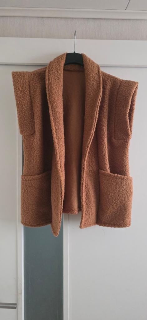 Mooie bruine teddy gilet, Made in Italy, Maat 38/40 (M), Bruin, Ophalen of Verzenden, Onbekend