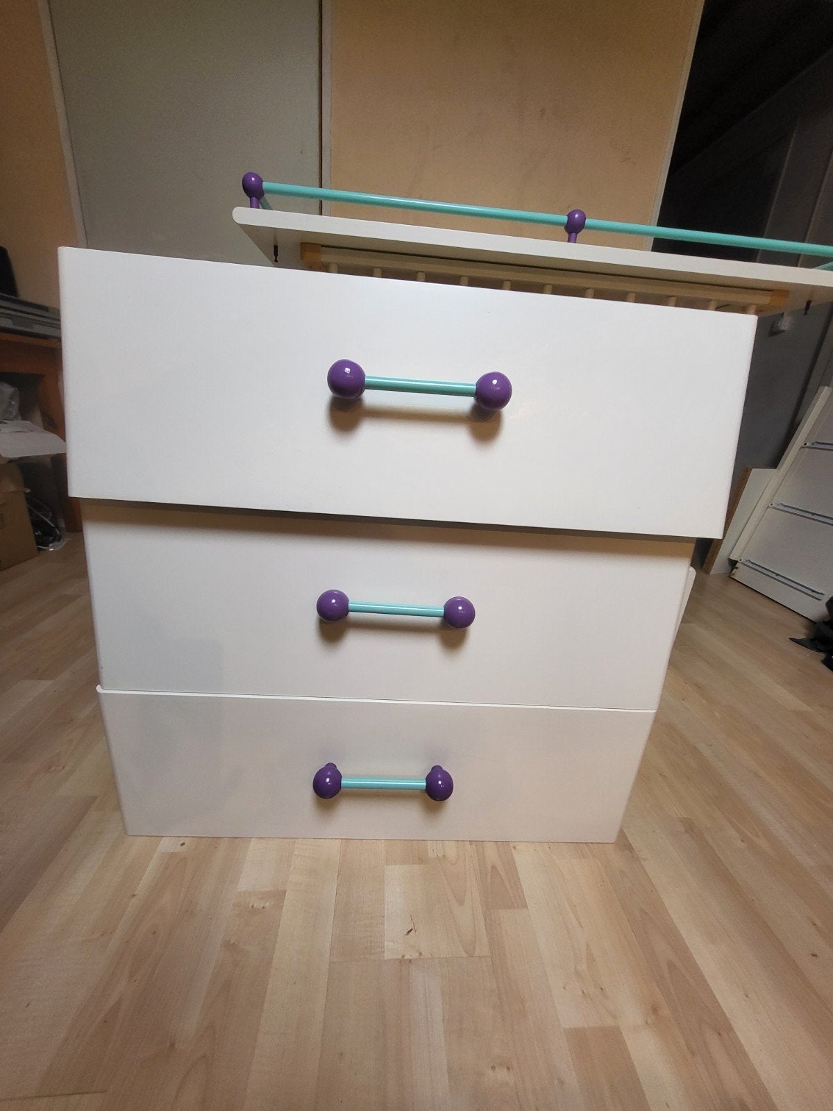 Commode / kast voor baby / kinderkamer, Ophalen, Gebruikt, 50 tot 70 cm, 100 cm of meer