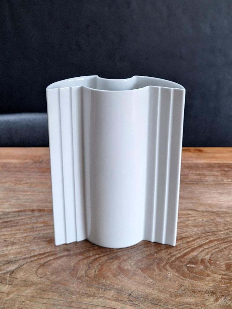 vintage artdeco design Hutschenreuther Maxim's de Paris vaas, Ophalen of Verzenden, Zo goed als nieuw, Wit