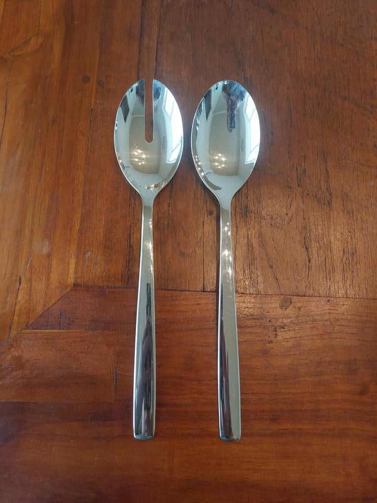 WMF Nuova saladebestek 30 cm, Ophalen of Verzenden, Gebruikt, Rvs of Chroom, Bestekset